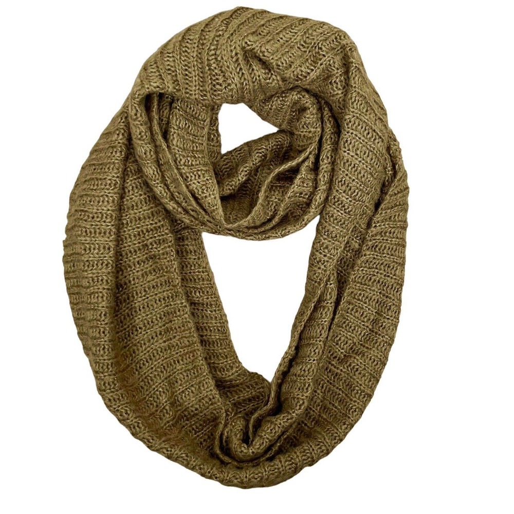Ardene Infinity Scarf Chunky Knit Tan Brown One Size